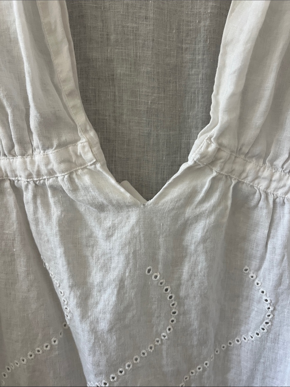 Diane von Furstenberg Soleil Swim White Linen Cover Up Dress - Picture 6 of 8